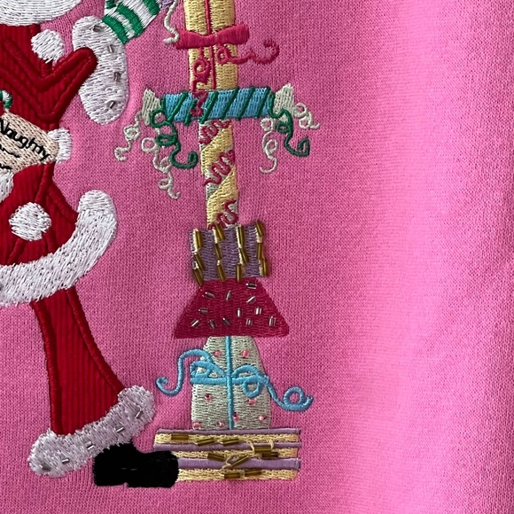 Quacker Factory 1X 🆕 & Vintage Fleece Santa Sweatshirt - Picture 8 of 12